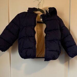 Navy Blue Kids Puffer Jacket